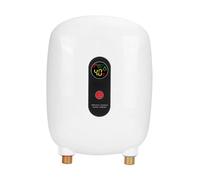 Scaldabagno elettrico Scaldabagno 3500W Scaldabagno Istantaneo Senza Serbatoio Casa Bagno Cucina Scaldabagno For Doccia A Riscaldamento Rapido In 3 Secondi(White)