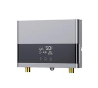 Scaldabagno Elettrico, Scaldabagno Elettrico Istantaneo Da Cucina For Bagno, Con Display LCD A Temperatura, Montato A Parete(110 4000W silver-01)