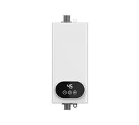 Scaldabagno elettrico Scaldabagno Istantaneo Da 5500 W Doccia Calda Elettrica Mini Flusso Senza Serbatoio Riscaldamento Rapido Display Digitale Cucina In Acciaio Inossidabile Bagno(008,220 5500W)