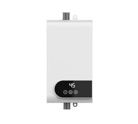 Scaldabagno elettrico Scaldabagno Istantaneo Da 5500 W Doccia Calda Elettrica Mini Flusso Senza Serbatoio Riscaldamento Rapido Display Digitale Cucina In Acciaio Inossidabile Bagno(010,220 5500W)