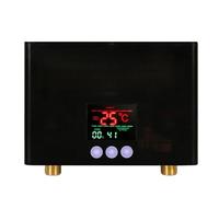 Scaldabagno elettrico Scaldabagno Istantaneo Mini Scaldabagno Elettrico Senza Serbatoio A Parete Con Display A LED, Telecomando For Cucina, Bagno(Noir,220 5500W)