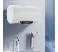 Scaldabagno elettrico, scaldabagno orizzontale, 2000 W, 25-75 °C, scaldabagno elettrico resistente alla pressione con doccetta, valvola di sicurezza, set doccia (120 l)