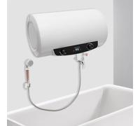 Scaldabagno elettrico, scaldabagno, schermo a LED, serbatoio elettrico, scaldabagno, set da parete per interni (30 L)
