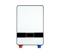 Scaldabagno Elettrico Senza Serbatoio Caldaia Istantanea Bagno Set Doccia Termostato Sicuro Intelligente Automatica Facile da usare(White)