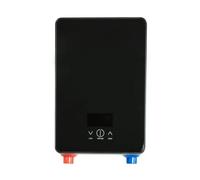 Scaldabagno Elettrico Senza Serbatoio Caldaia Istantanea Bagno Set Doccia Termostato Sicuro Intelligente Automatica Facile da usare(All Black)