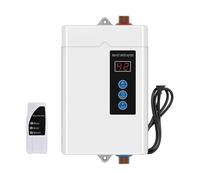 Scaldabagno Elettrico Senza Serbatoio Da 3000 W, Scaldabagno Istantaneo Con Telecomando, Riscaldamento 'acqua Con Touch LCD(White)