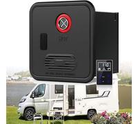 Scaldabagno elettrico senza serbatoio for camper, scaldabagno istantaneo con display digitale, propano for scaldabagno for camper da 13x13 pollici, alta altitudine disponibile(Black)