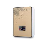 Scaldabagno elettrico senza serbatoio, Scaldabagno Elettrico 6500W Caldaia Istantanea Senza Serbatoio Bagno Set Doccia Senza Serbatoio Termostato Sicuro Intelligente Automatica(Gold)