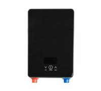 Scaldabagno elettrico senza serbatoio, Scaldabagno Istantaneo Senza Serbatoio 6500w Termostato Riscaldatore A Induzione Smart Touch Riscaldatori Elettrici Doccia Automatica(All Black)
