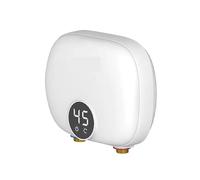 Scaldabagno Elettrico Senza Serbatoio Sotto Il Lavello Istantaneo Con Sopralavello For Acqua Calda Istantanea Veloce E Comodo(White)