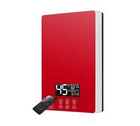 Scaldabagno Elettrico Termostatico 7000W Telecomando Riscaldamento Istantaneo Senza Serbatoio Impermeabile For Doccia Facile da usare(6000W,Intelligent Red)