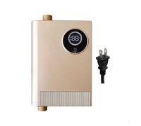 Scaldabagno elettrico verticale con sistema di acqua calda senza serbatoio e display LED della temperatura,con buon isolamento(Gold)