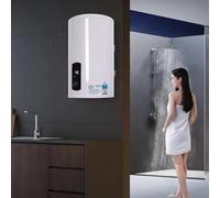 Scaldabagno elettrico verticale sottotano scaldabagno da 2000 W verticale sottotano scaldabagno, 30 l, per cucina, bagno, wc, roulotte, anziani famiglie, bianco, pratico indicatore di temperatura