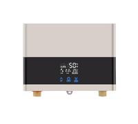 Scaldabagno elettronico 6000 W: telecomando, regolazione di precisione 30 - 50 °C + IPX4 - compatto per cucine in affitto e docce degli ospiti, 220 V (oro)