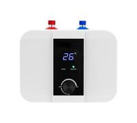 Scaldabagno elettronico da cucina, boiler sottolavello da 6L resistente alla pressione, boiler per acqua da 1500W 220V sottolavello, con indicatore di temperatura LED leggibile per cucine, bagni