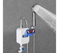 Scaldabagno elettronico istantaneo, Boiler Elettrico Riscaldatore Acqua, da cucina, con display digitale a LED, con protezione dalle perdite, soffione doccia 35 kW 220 V