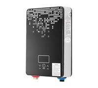 Scaldabagno elettronico istantaneo, senza serbatoio, con schermo a pulsante a LED e connettori per acqua fredda e calda, per appartamenti, cucine, bagni, 19 x 28,5 cm