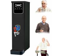 Scaldabagno Istantaneo 20L, 2500W per Ufficio e Bar, Caldaia Acqua Calda con Riempiimento Automatico, Controllo Digitale e Rubinetto Antigoccia, Acciaio Inossidabile