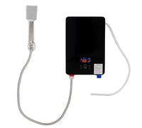 Scaldabagno istantaneo 6500 W, scaldabagno elettronico con display a LED e funzionamento touch, scaldabagno istantaneo senza serbatoio, impermeabile IPX24, regolabile in temperatura, doccetta inclusa