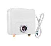 Scaldabagno istantaneo 6500W, scaldabagno elettrico 220V, mini scaldabagno senza serbatoio, schermo digitale LED, funzione memoria, controllo intelligente, per cucina bagno lavabo