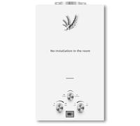 Scaldabagno istantaneo a gas 6 LPM 12 KW Scaldabagno a gas GPL propano/butano, pressione dell'acqua di avvio ultra bassa, adatto per uso domestico e all'aperto (6 L 12 KW)