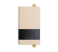 Scaldabagno Istantaneo Bagno Cucina Elettrico Montato A Parete Display LCD A Temperatura Con Telecomando Risparmio energetico(110 4000W,2Gold)