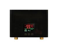 Scaldabagno Istantaneo Da 5500 W For Bagno, Cucina, Elettrico Montato A Parete, Display LCD A Temperatura Con Telecomando Bagno di casa(Noir,220 5500W)