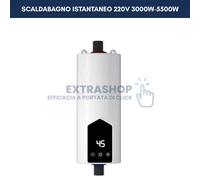 Scaldabagno Istantaneo Elettrico 220V 3000-5500W per Bagno Doccia Cucina