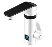 Scaldabagno istantaneo, Scaldabagno elettrico istantaneo da 3000 W, scaldabagno senza serbatoio, con display della temperatura, for cucina e bagno(White)