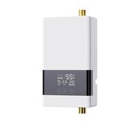 Scaldabagno istantaneo, Scaldabagno Elettrico Istantaneo Da Cucina For Bagno, Con Display LCD A Temperatura, Montato A Parete(110 4000W white-01)