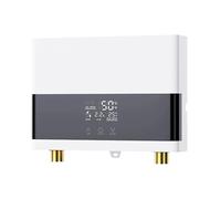 Scaldabagno istantaneo, Scaldabagno elettrico istantaneo da parete for bagno e cucina con display LCD della temperatura e telecomando