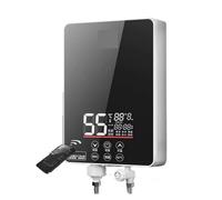 Scaldabagno istantaneo, Scaldabagno Elettrico Portatile Da 6000 W Riscaldamento Istantaneo Temperatura Costante Macchina For Doccia Bagno For Uso Domestico Risparmio Energetico(Black-Plug in)
