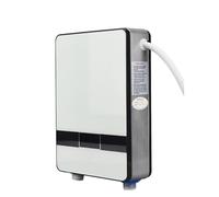 Scaldabagno Istantaneo Senza Serbatoio 6500w Termostato Riscaldatore A Induzione Smart Touch Riscaldatori Elettrici Doccia Automatica,Protezioni di sicurezza(BW)