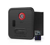 Scaldabagno per camper senza serbatoio, propano 55.000 BTU, scaldabagno istantaneo da 3,9 GPM con uscita dell'acqua e telecomando, porta da 38 x 38 cm