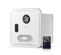 Scaldabagno per camper senza serbatoio, propano 55.000 BTU, scaldabagno istantaneo da 3,9 GPM con uscita dell'acqua e telecomando, porta da 38 x 38 cm