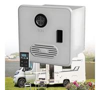 Scaldabagno senza serbatoio, 55.000 BTU, 3,9 GPM, sistema di acqua calda istantaneo con telecomando e porta, alimentazione 12 V DC, certificato CSA, facile installazione per camper e rimorchi