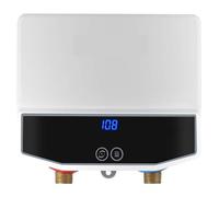 Scaldabagno Senza Serbatoio, Istantaneo Al Punto Di Utilizzo, Caldo Da 3,5 KW For Lavello Risparmio energetico(White)