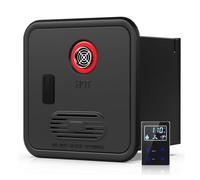 Scaldabagno Senza Serbatoio Per Camper, 55.000 Btu A Gas Propano Istantaneo Con Telecomando, 2,9-3,9 Gpm (11-14,8 L/Min) Flusso Continuo, 12v Cc Per Camper, Roulotte(Black,Without Shower)