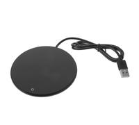 Scaldabevande USB con Sensore, Tre Temperature, per Casa e Outdoor | Lega di Alluminio Nero, Spegnimento Automatico Dopo Otto Ore, per Tazze in Porcellana e Metallo
