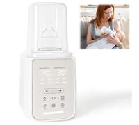 Scaldabiberon 8 in 1, scaldalatte materno multifunzione | Con touchscreen, luce notturna, controllo preciso della temperatura, timer e sterilizzatore,Adatto ai biberon per neonati