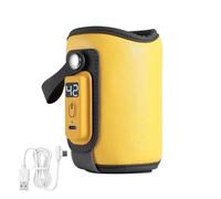 Scaldabiberon,Asudaro Scaldabiberon Portatile USB Scaldalatte In Pelle Scaldalatte Per Neonati Per Biberon/Bottiglie D'Acqua/Latte In Scatola Scaldabiberon Portatile Da Viaggio
