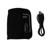 Scaldabiberon Auto USB Portatile in Neoprene per Viaggi Nero | Si Allunga per Biberon 65-75mm, Riscalda Acqua, Succo e Caffè, con Cavo e Gancio