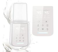 Scaldabiberon Baby 8 in 1, riscaldamento rapido in 3 minuti (120 ml a 40 °C) con sterilizzazione a vapore e scongelamento, controllo preciso della temperatura, scaldabagno con scongelamento