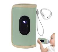 Scaldabiberon con display digitale - portatile USB a temperatura costante | Scaldalatte da viaggio, borsa termica per l'allattamento del bambino, fascia per il controllo preciso del calore pe