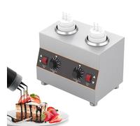 Scaldabiberon Elettrico Commerciale Per Salsa Piccante, Scaldabiberon Banco, Macchina Per La Conservazione Del Cioccolato, 650-2600ml, Mantiene Calde Le Salse Formaggio, Caramello, Marmellata 2grid