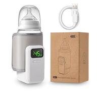 Scaldabiberon on the go, scaldabiberon portatile con display LCD, scaldabiberon mobile con 5000 mAh, 48 ore di isolamento, scaldabiberon portatile da viaggio