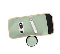Scaldabiberon per il Latte, Maniglia Staccabile Regolabile a Temperatura a 5 velocità Borsa Scaldabiberon Impermeabile Display LCD Portatile USB per Tutte le Bottiglie (GREEN)