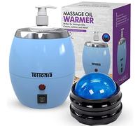 Scaldabiberon per olio/lozione da massaggio, auto-temperatura (blu pastello)