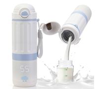 Scaldabiberon portatile Bebè 500ml, 13500mAh, anti-fuite,Scalda bottiglia da viaggio