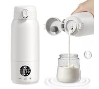 Scaldabiberon portatile da viaggio, 500 ml, scaldabiberon portatile con doppia modalità di riscaldamento per latte materno, riscaldamento rapido, controllo intelligente della temperatura, essenziale